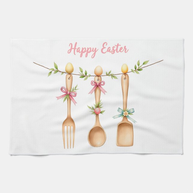 "Påsk" - En symbol för förnyelse och 🐣 🌸 Kökshandduk (Horisontell)