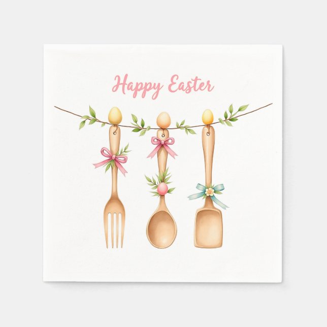 "Påsk" - En symbol för förnyelse och 🐣 🌸 Pappersservett (Framsidan)
