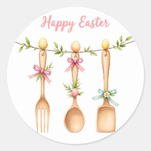 "Påsk" - En symbol för förnyelse och 🐣 🌸 Runt Klistermärke