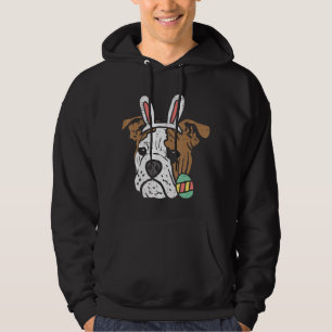 Påsk English Bulldog Bunny Hund älskare Owner Mana Hoodie