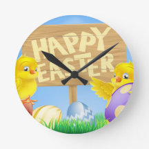 Påsk fåglar och ägg med skylt