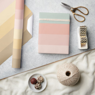 Påsk Färg Rand Mönster Presentpapper