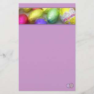 "Påsk Färg Stationery (Lavender) Brevpapper