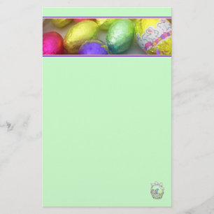 "Påsk Färg Stationery (Vår Grönten) Brevpapper