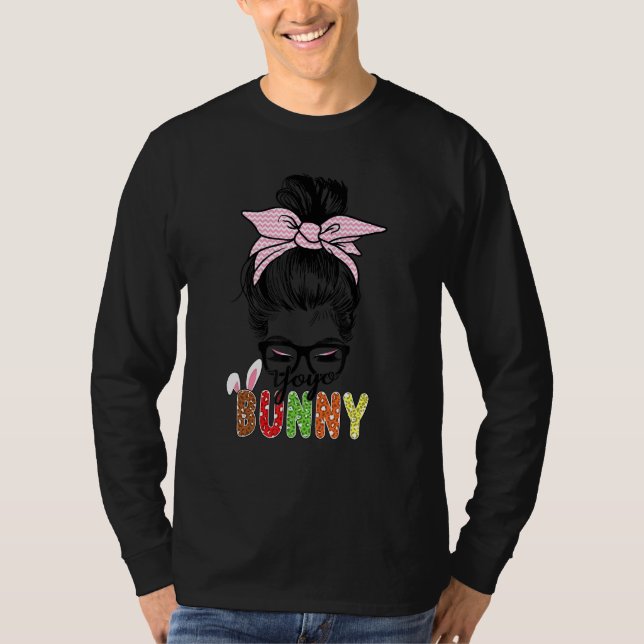 Påsk Firande Bunny Mamma Yoyo Bunny Påsk-dagen T Shirt (Framsida)