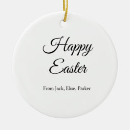 påsk firande lägga till QR-foto glad påsk Julgransprydnad Keramik