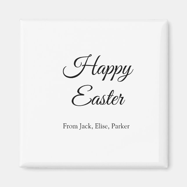 påsk firande lägga till QR-foto glad påsk Magnet (Framsidan)