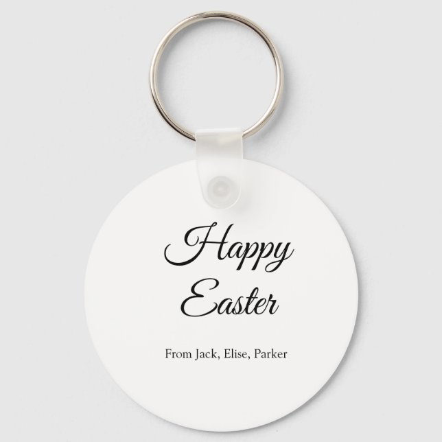 påsk firande lägga till QR-foto glad påsk Nyckelring (Framsida)