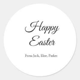 påsk firande lägga till QR-foto glad påsk Runt Klistermärke