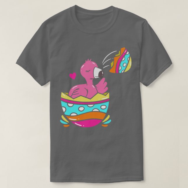 Påsk Flamingo Clothing Cute Bunny Älskare Gift T Shirt (Design framsida)