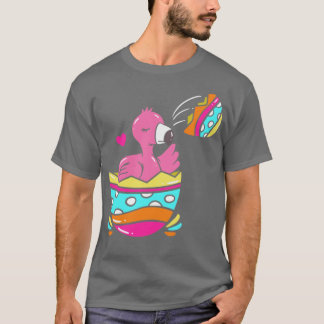 Påsk Flamingo Clothing Cute Bunny Älskare Gift T Shirt