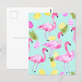 Påsk Flamingo Vykort