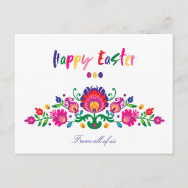 😍 Påsk Folklore, vykort för Anpassningsbar