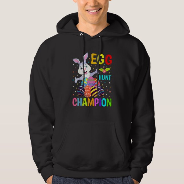 Påsk För barn Egg Hunt Champion Gamer Hoodie (Framsida)