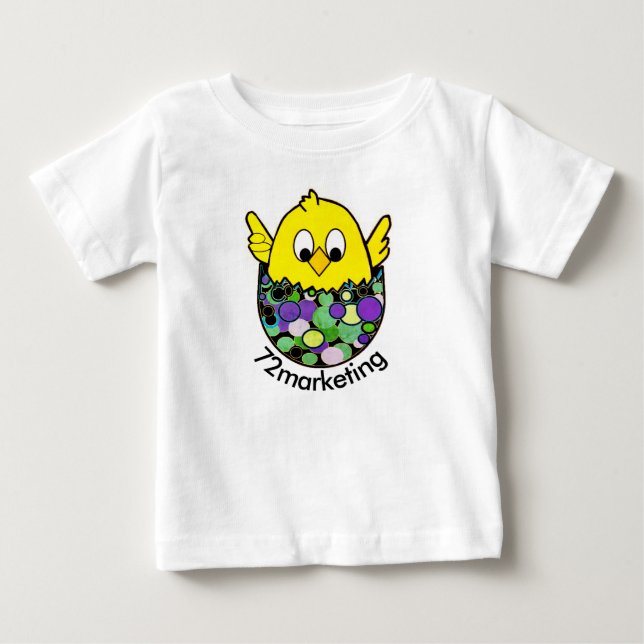 påsk för chick som 72marketing kläcker den bästa tee (Framsida)