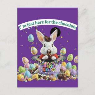 Påsk för chokladälskare vykort