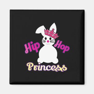 Påsk för Girls Småbarn Hip hop Princess Bunny C Magnet