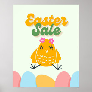 Påsk försäljningsskylt för butiker, butiker etc. poster