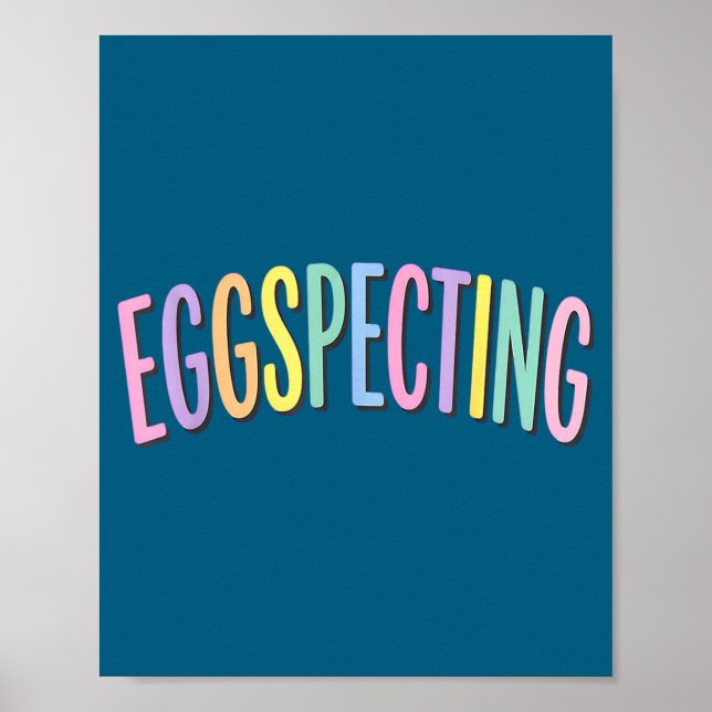 Påsk förväntansfull blivande föräldrar graviditet poster (Framsidan)