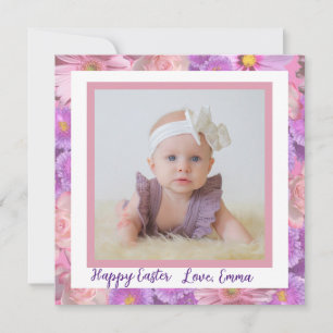 Påsk-fotokort, utskrivbart och nedladdningsbart julkort