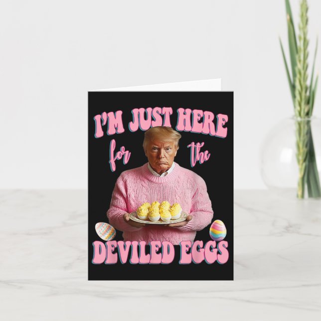 Påsk Funny Donald Trump Im precis här för Dev Kort (Framsida)