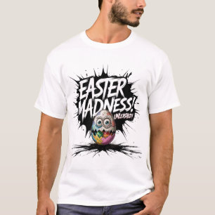 Påsk Galenheta, obefläckat, Crazy-Påskägg T Shirt