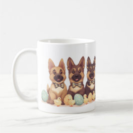 Påsk German Shepherd Hundar Kaffemugg
