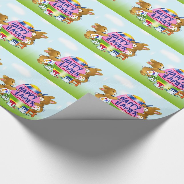 Påsk Gift Wrap Presentpapper (Hörn)