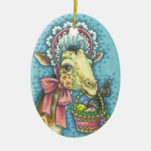 PÅSK GIRAFFE ORNAMENT Oval