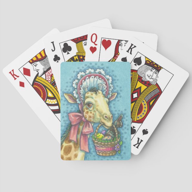 PÅSK GIRAFFE PLAYING CARDS Poker Casinokort (Baksidan)