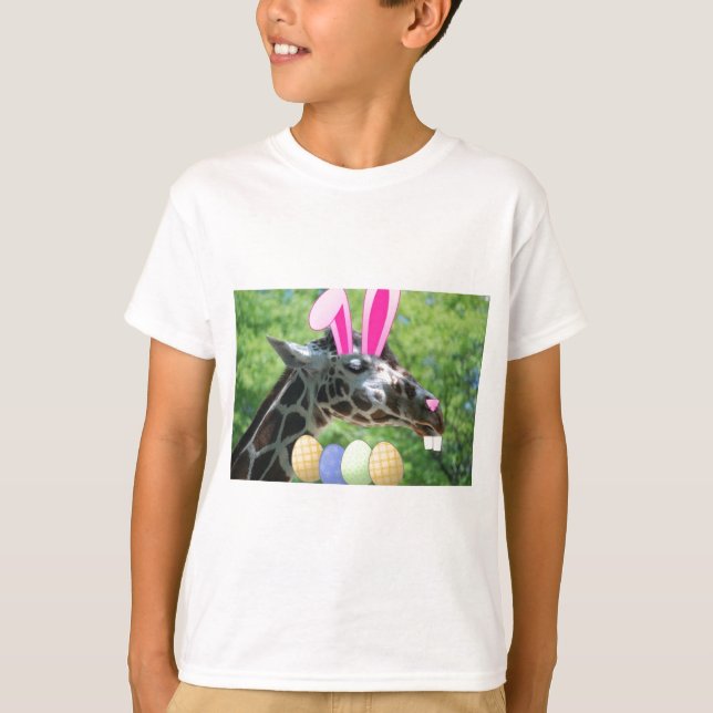 Påsk Giraffe T Shirt (Framsida)