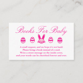 Påsk Girl Baby Shower Bokar för Baby Card Tilläggskort
