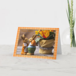 Påsk - Glad påsk Bunny Couple Helgkort