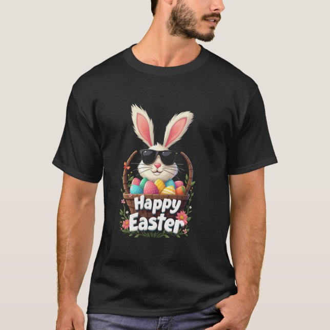 Påsk Glad Påskharen Påskkanin T Shirt (Framsida)