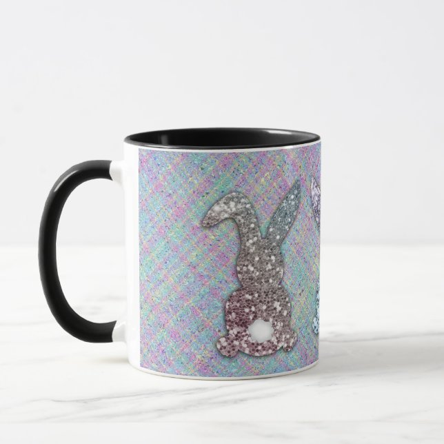 Påsk Glitter Pastel Glam Bunnies på Play Mugg (Vänster)