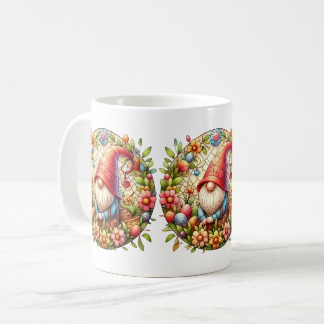Påsk Gnome Coffee Mugg (Framsida vänster)