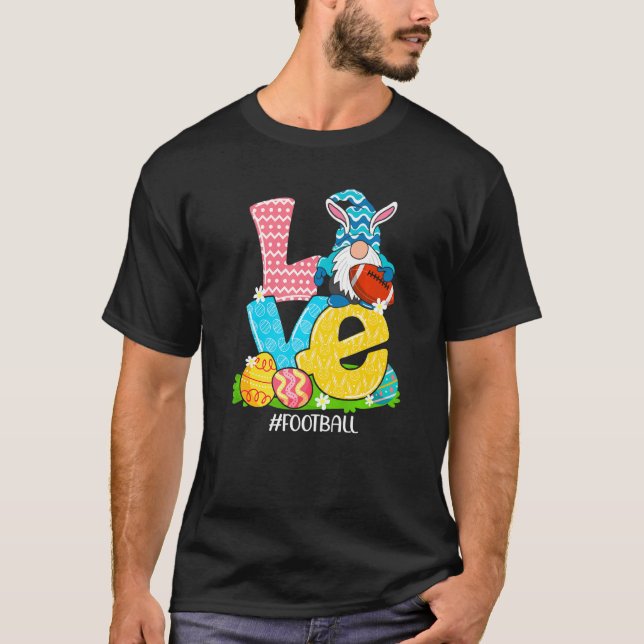 Påsk Gnome Egg Hunting Baske Kärlek T Shirt (Framsida)