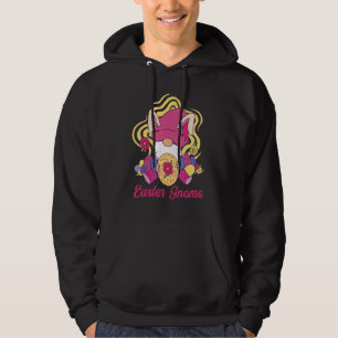 Påsk Gnome med Bunny Öron Påsk Kids Hoodie