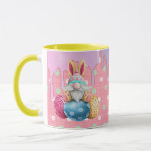 Påsk Gnome Polkadot Eggs Icing Dricks Mugg