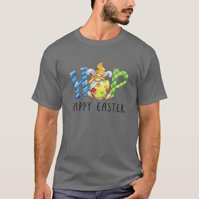 Påsk Gnomes Bunny Gnome Hug Påskägg Lycklig Ea T Shirt (Framsida)