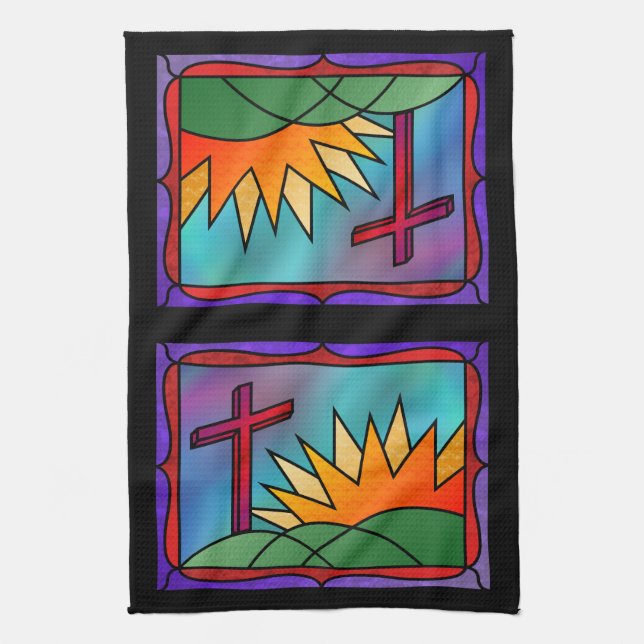Påsk God morgon Kitchen Towel Kökshandduk (Vertikal)