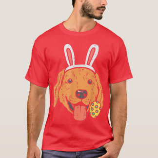 Påsk Golden Retriever Bunny Ansikte Hund älskare M T Shirt