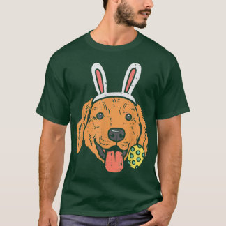 Påsk Golden Retriever Bunny Ansikte Hund älskare M T Shirt