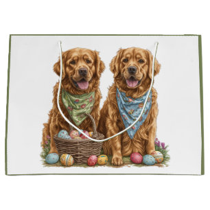 Påsk Golden Retriever Hundar Påsk Basket