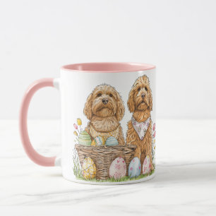 Påsk Goldendoodle Hundar Mugg