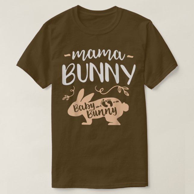 Påsk Gravid Citat Gravida Mamma Mamma Bunny Bab T Shirt (Design framsida)