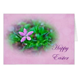 Påsk Greeting Card - Deptford Rosa Wildblomma Hälsningskort