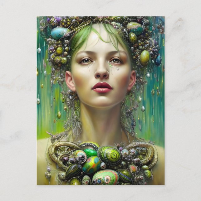 Påsk guddess vykort (Framsida)