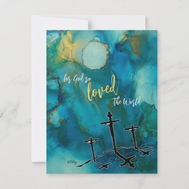 Påsk Hallelujah-platta kort (Framsida)