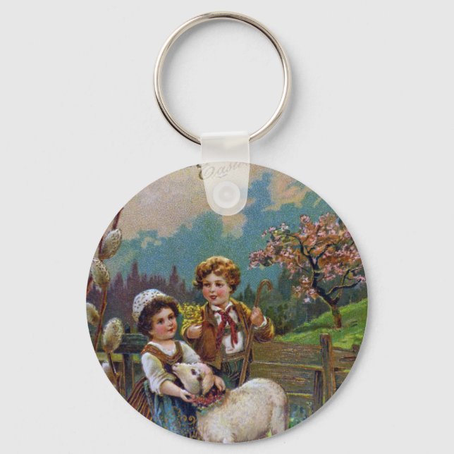 Påsk Hälsning 1908 Nyckelring (Framsida)